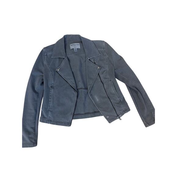 Marrakech Jacket Moto Jacket Gray From Anthropologie Womens XSmall - Picture 2 of 7
